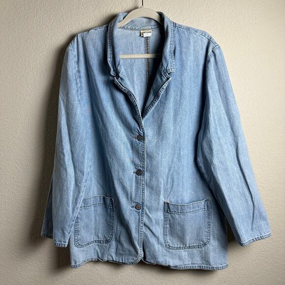 Vivaldi | Size Medium Vintage Jean Denim Jacket Bazer Classic Western 90s - Picture 1 of 10